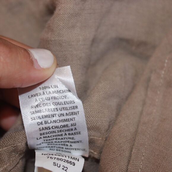 Nordstrom Trim Fit Linen Long Sleeve Button Down Shirt Men Size XL - Picture 6 of 8